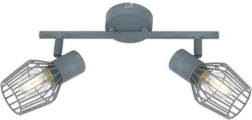 Stropní svítidlo Viking šedé nastavitelné kovové moderní do obýváku a kuchyně 2bodové