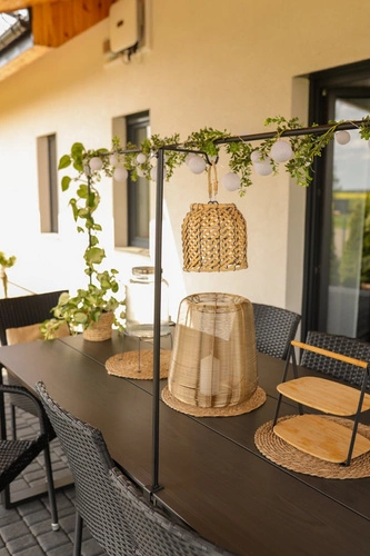 lucerna Boucle zlatá 35 cm