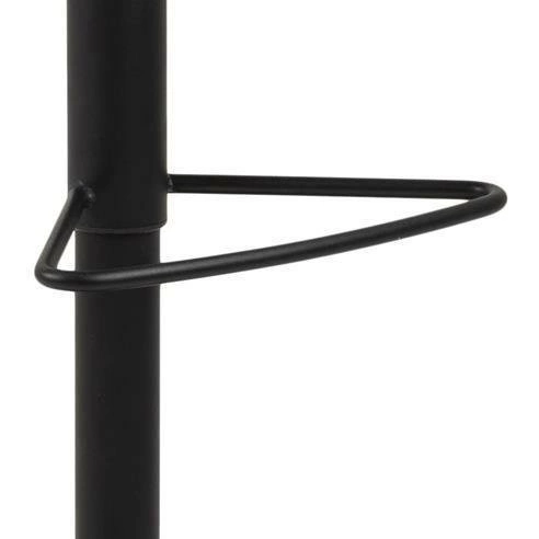 Barová židle s opěrkou Sylvia Actona moderní čalouněná otočná výškově nastavitelná do kuchyně antracitová