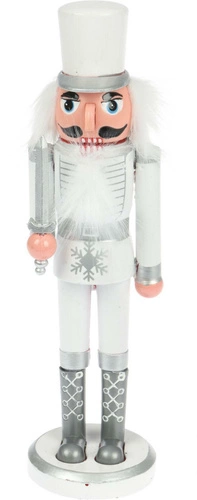 Bílý louskáček s kloboukem 28