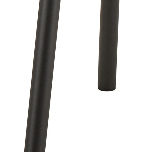 Židle Esra zelená čalouněná jídelní na černých kovových nohách