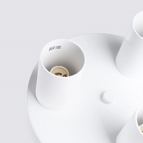 Stropní svítidlo LAGOS 3P bílá moderní ocelová do obýváku a ložnice 25 cm SOLLUX