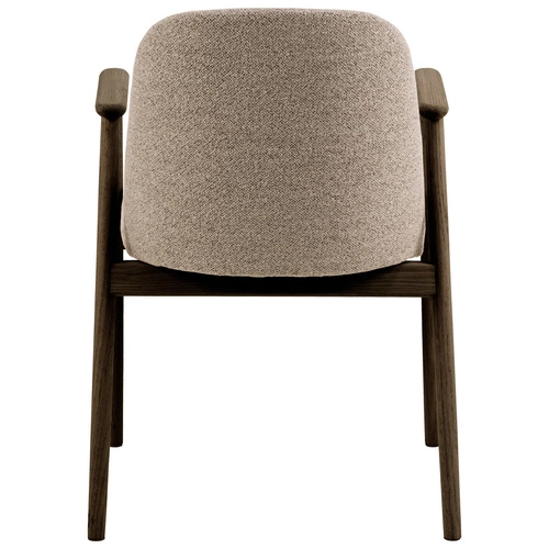 Skandinávská jídelní židle Leo čalouněná s područkami béžová dub Actona