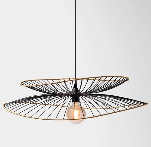 Závěsné svítidlo Alara černé 69,5 cm industriální nastavitelné nad stůl do obýváku Atmosphera