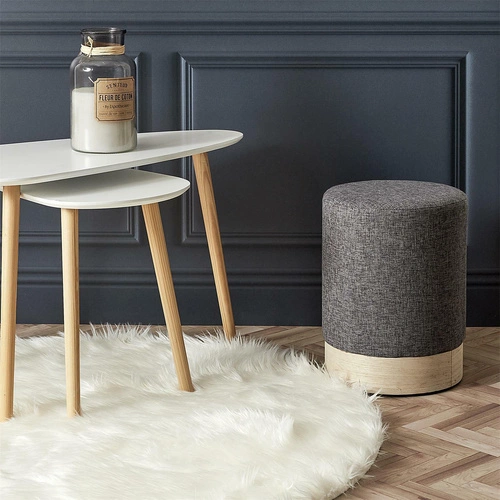 Vonná svíčka XL Fleur de coton v retro lahvi šedá Intesi do obývacího pokoje