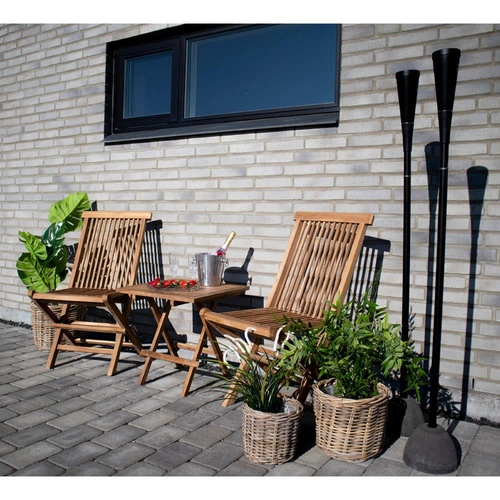 Skládací dřevěná zahradní židle Toledo Intesi boho na terasu a balkon do zahrady