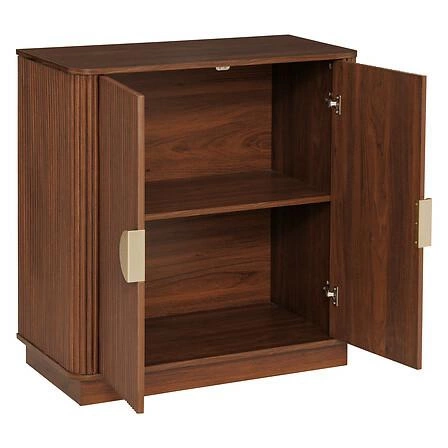 Komoda Wany Atmosphera hnědá japandi s frézovanými čely do obýváku a ložnice 80 cm