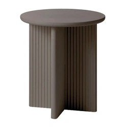 Konferenční stolek Palma kulatý 50 cm moderní šedý do obývacího pokoje