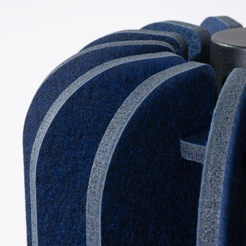 Závěsné svítidlo MULA 27 moderní modré do obýváku a kuchyně z filcu