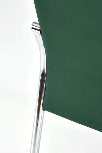 Čalouněná jídelní židle Melani zelený samet moderní glamour Intesi