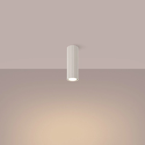 Stropní svítidlo KARBON 20 béžové moderní hliníkové do obýváku a ložnice SOLLUX