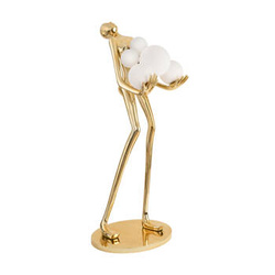 Stojací lampa WOMAN GOLD lesklá zlatá 180 cm