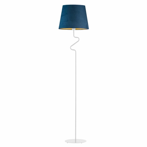 Podlahová lampa FOGO GOLD bílá mořská