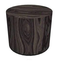 Kulatý taburet Dark Oak Intesi moderní čalouněný do obýváku a ložnice multicolor 40 cm