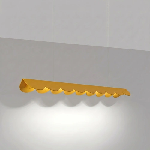Závěsné svítidlo BISCUIT 100 LED žluté nastavitelné nad kuchyňský ostrůvek
