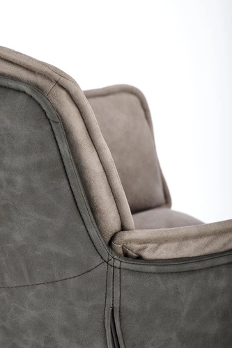 Otočná židle Rolan Intesi čalouněná šedá s područkami do kanceláře a obývacího pokoje