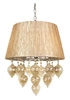 Závěsná lampa Elissa 3x40W E14 šedobéžová