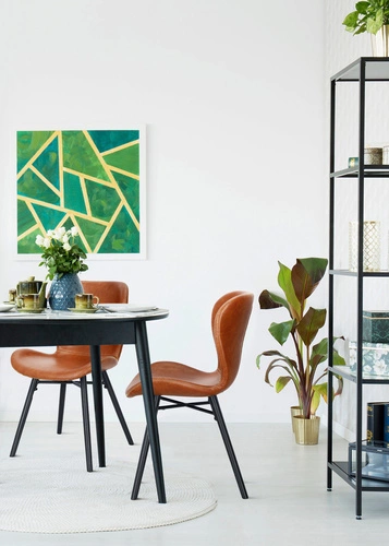 Židle Batilda Retro brandy/černá