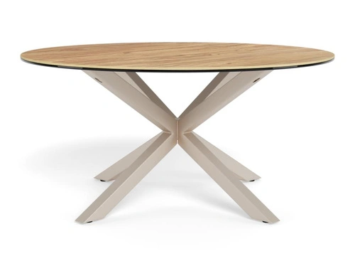 Konferenční stolek Heaven kulatý 82 cm do obývacího pokoje dub přírodní