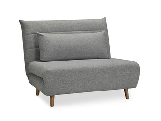 Rozkládací jednolůžková pohovka Arriba šedá s funkcí spaní do obýváku moderní Intesi