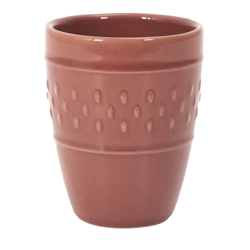 Keramický espresso šálek Queso 100 ml červený moderní styl Intesi