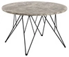 Konferenční stolek Prunus kulatý 80 cm mramorový šedý moderní loft do obýváku Actona