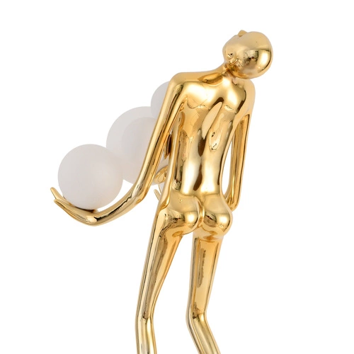 Stojací lampa WOMAN GOLD lesklá zlatá 180 cm