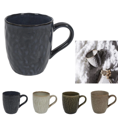 Keramický hrnek Noyer 330 ml modrý glamour na kávu a čaj Intesi