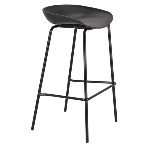 Barová stolička Grego černá 75 cm OUTLET