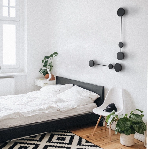 Moderní LED nástěnné svítidlo CLEX Step into Design černé 120 cm do obýváku a ložnice