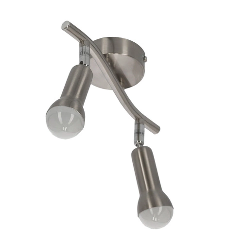 Stropní svítidlo Arc moderní stříbrné nastavitelné do obýváku, kuchyně nebo jídelny 35 cm