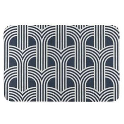 Moderní modrý koberec Arlla 40x60 cm do předsíně, pratelný v pračce Intesi