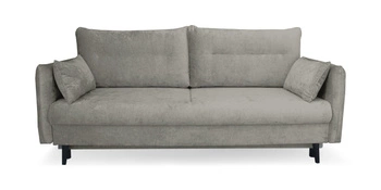 Rozkládací pohovka s úložným prostorem Totana šedohnědá skandinávský styl na spaní do obýváku