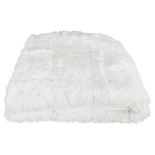 Zátěžová deka Furry 150x200 cm bílá, hebká a teplá na postel do ložnice