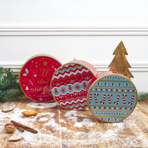 Kovové vánoční dekorační boxy Intesi do kuchyně a obýváku