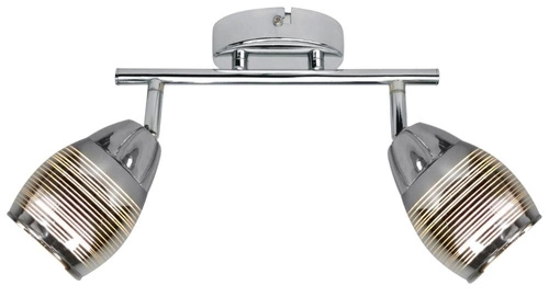 Moderní stropní lampa Milton chrom s pohyblivými stínidly do obýváku a kuchyně