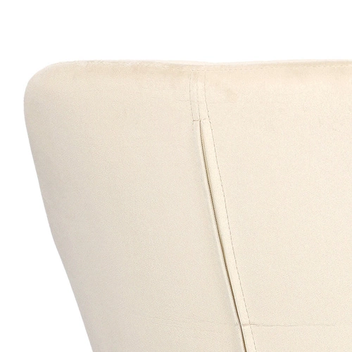 Čalouněná sametová jídelní židle Emilia Actona béžová s područkami moderní