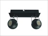 Stropní světlo Tony strip 2x3W LED GU10 matně černé