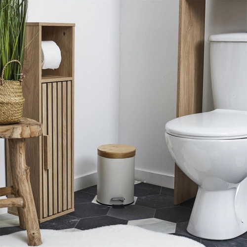 Sada 2 odpadkových košů bílá