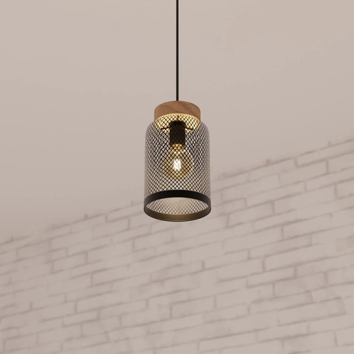 Visící lampa Zely černá