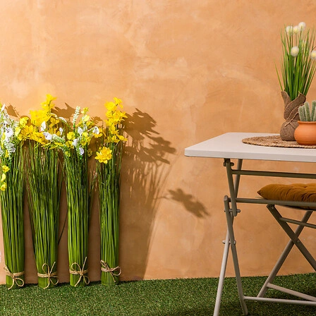 Atmosphera umělá kytice žlutých lučních květin jako živé do obýváku nebo na balkon 58 cm