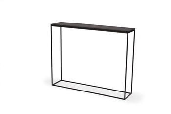 Moderní úzká konzole STAM 200 černý dub do předsíně a obýváku NORDIFRA 100 cm