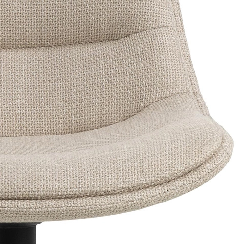 Barová židle Adisa béžová čalouněná s opěrkou otočná do kuchyně a k ostrůvku moderní 65 cm