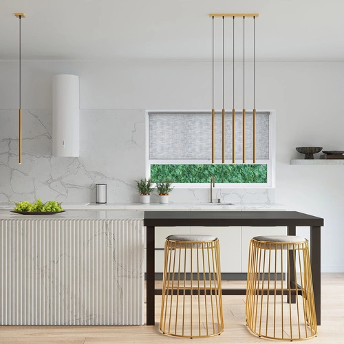 Závěsné svítidlo Pastelo 3L zlaté moderní do obýváku a jídelny kovové tříramenné