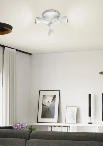 Stropní svítidlo Picardo bílá matná 3xE14 ocelové moderní do obýváku 29 cm