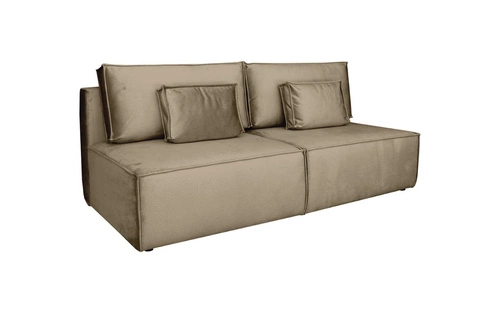 Rozkládací pohovka Toro béžová do obýváku s úložným prostorem na lůžkoviny