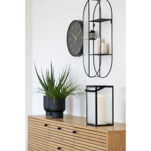 Komoda Kyoto 150 cm dub rýhovaný na černých nožkách do obývacího pokoje