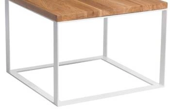 Stůl základny čtvercová 45x45 bílá,