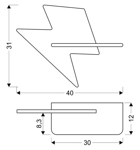 Nástěnné svítidlo Lightning LED 4W zlaté klasické dřevěné do dětského pokoje CANDELLUX