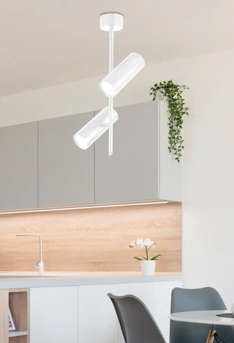 Stropní LED svítidlo Tuba moderní bílá nastavitelná do obýváku kuchyně jídelny CANDELLUX